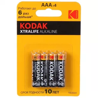 Батарейка ААА (LR03), Kodak Xtralife, алкалиновая