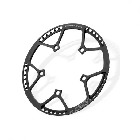Звезда для велосипедной системы шатунов LitePro, алюминиевая, 53 зуба, посадочный диаметр 130 мм, чёрная