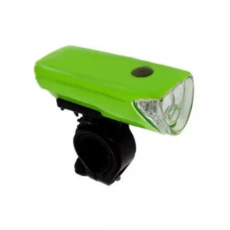 Фонарь передний, HaiWei HW160123A (XC-104A), 3 LED, цвет ярко-зеленый