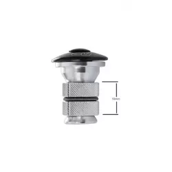Якорь рулевой колонки, NECO C286G, для карбонового штока 1-1/8", многораз., длина 25 мм, черный