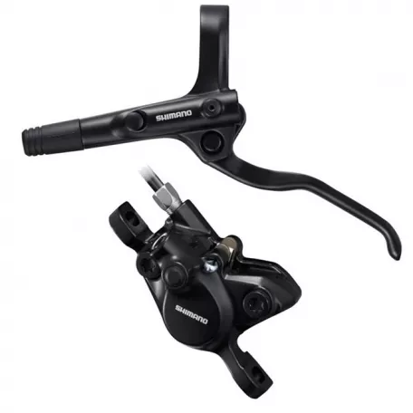 Тормоз диск. Shimano, MT200, BL(лев)/BR(пер), пласт. кол., 1000мм, цв. черн.