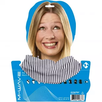 Бандана M-WAVE, Multitube STRIPES, полосатая