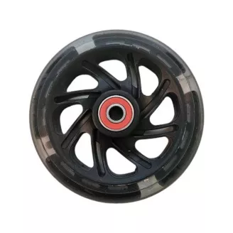 Колесо для трюкового самоката 112мм WF-4105 с подшип., светящееся, черное