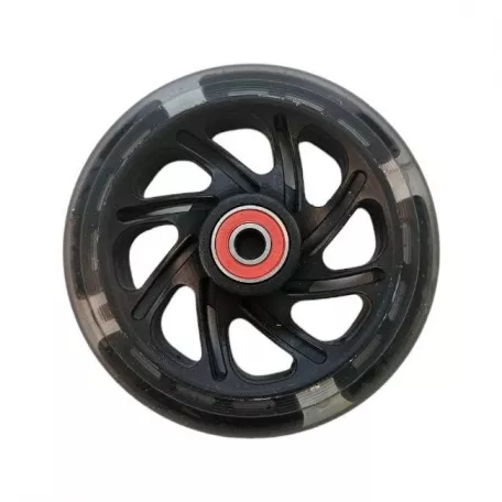 Колесо для трюкового самоката 112мм WF-4105 с подшип., светящееся, черное
