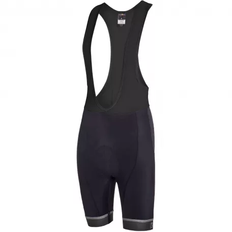 Велошорты Siracusa S-9161-B1 Black Men Active Bib Shorts с лямками с памперсом B1 черные L, FUNKIER