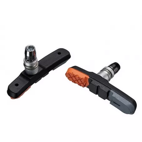 Колодки тормозные, HB57-18OR, для V-Brake, всепогодные, цвет оранжевый, черный, серый