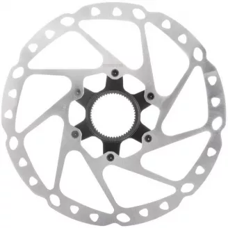 Тормозной диск Shimano SLX, RT64, 180мм, C.Lock со стоп. кольцом(внутр. шлицы)
