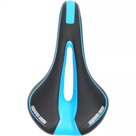 Седло SD-69AZ31, 280x145 мм, черное с синей полосой