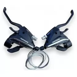 Манетка/тормозная ручка Saiguan KD-66, 7 ск, черная, 2000 мм трос