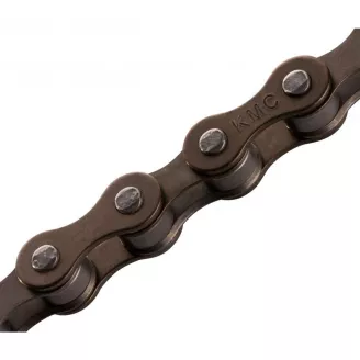 Цепь 1 скорость, KMC S1, 116 звеньев, с замком, OEM