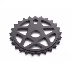 Звезда передняя BMX, 1/2 x 1/8 ", 25T, алюм., чёрная