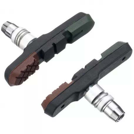 Колодки тормозные, ALHONGA HJ-748.13T13, V-Brake, всепогодные, цвет коричневый, чёрный, зелёный