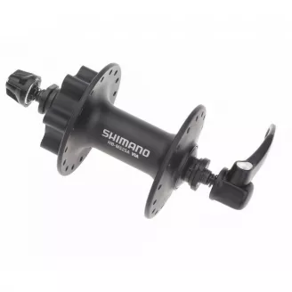 Втулка передняя Shimano Deore, HB-M525A, 36 отв, 6 болт, QR, черная