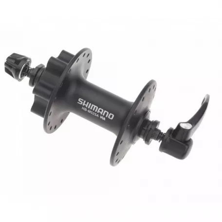 Втулка передняя Shimano Deore, HB-M525A, 36 отв, 6 болт, QR, черная