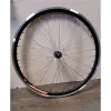 Колесо 24, переднее, обод черн., втулка черн. WZ-201FQR, AL