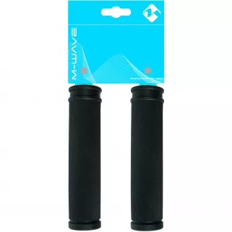 Грипсы M-WAVE, CLOUD SLICK, резин. с антискольз. структурой 130мм черные