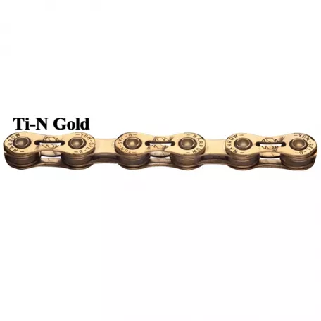 Цепь для велосипеда 6, 7, 8 скоростей, YBN SLA-H8, 114 звеньев, без замка, Ti-N Gold