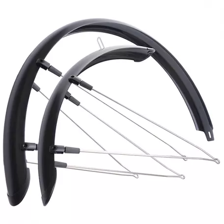 Крылья, TopFit, размер 29" x 60 мм, ABS Пластик, цвет черный