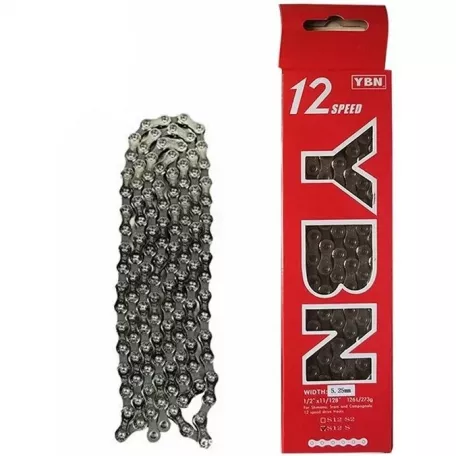 Цепь 12 скоростей, YBN MKH12, 126 звеньев, цвет черный