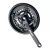 Шатуны NECO NSA-3010, 28/38/48T, сталь, 170мм, чёрный
