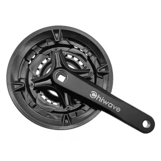 Шатуны SUNRUN EB01-2031BK, Al, 24/34/42T, 170 мм, черные