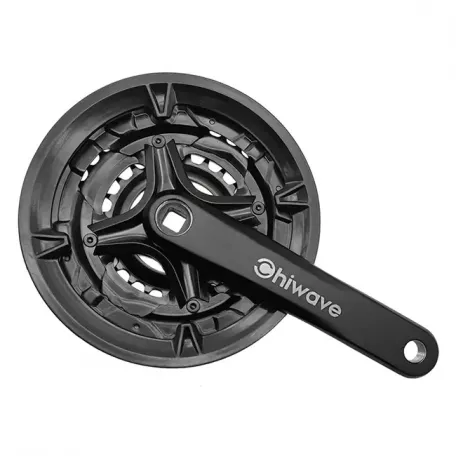 Шатуны SUNRUN EB01-2031BK, Al, 24/34/42T, 170 мм, черные