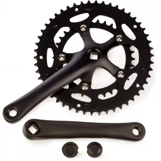 Шатуны SMWY, ХA212B-170BK, 110 PCD, 170 мм, Al, черные, БЕЗ ЗВЁЗД