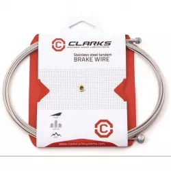 Тросик тормоза для велосипеда тандем, СLARK`S W5097SS, нержавейка, 1.5 х 3060 мм