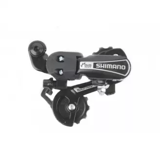Переключатель задний Shimano Tourney, RD-TY21, SS, 6 ск, на болт, черный