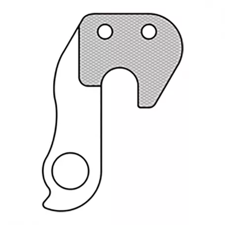 Дропаут D67 (GH-093, № 53, GW-7W), литой , винты