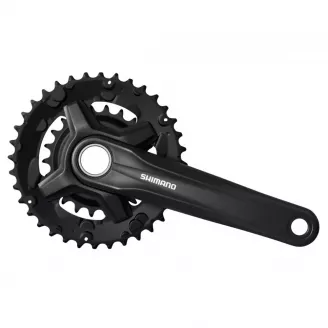 Система Shimano MT210, 2x9 ск, 36/22t, 175 мм, инт. вал., цвет черный