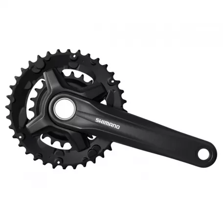 Система Shimano MT210, 2x9 ск, 36/22t, 175 мм, инт. вал., цвет черный