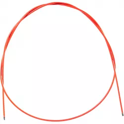 Оплётка троса тормоза, 175 см, с наконечниками, красная