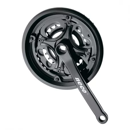 Шатуны NECO NSA-3010, 24/34/42T, сталь, 170мм, чёрный