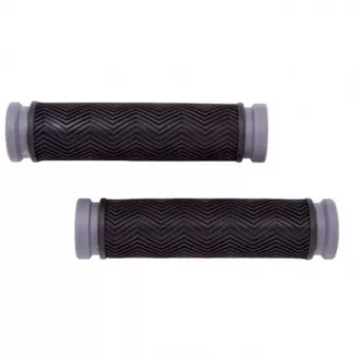 Грипсы Hualong HL-G127GR, длина 130 мм, чёрно-серые