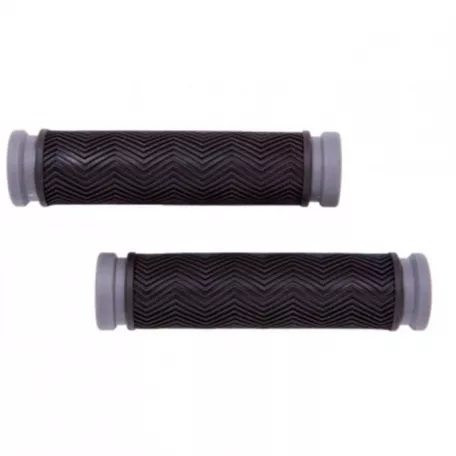 Грипсы Hualong HL-G127GR, длина 130 мм, чёрно-серые
