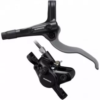 Тормоз диск. Shimano, MT401, BL(лев)/BR(пер), пласт. кол., 1000мм, цв. черн.