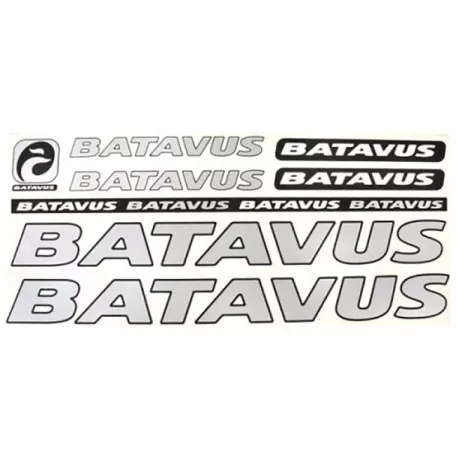 Комплект наклеек на велосипед BATAVUS (серебристый)