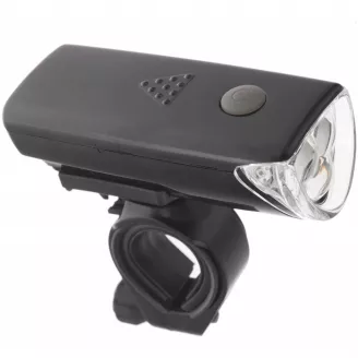 Фонарь передний, HaiWei HW160123A (XC-104A), 3 LED, цвет черный