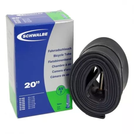 Камера 20" x 1, 5-2, 0 (40/62-406) AV 40mm, Schwalbe, BOX