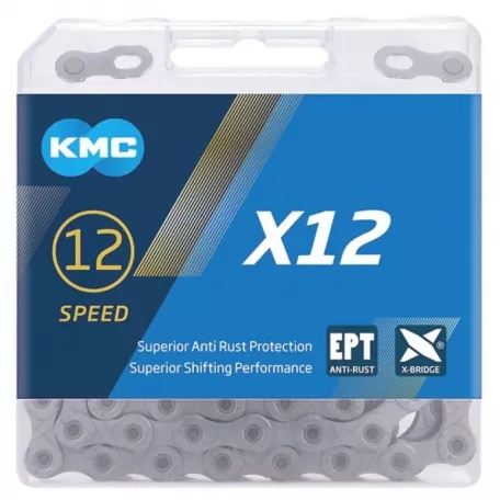 Цепь 12 скоростей, KMC Х12 EPT, 126 звеньев, с замком