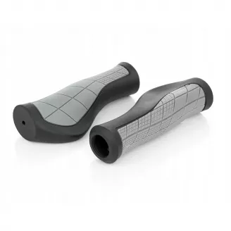 Грипсы Hualong HL-G307, длина 132 мм, чёрно-серые