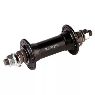 Втулка передняя Shunfeng, SF-A213F, 36h, пром., гайки, черн.