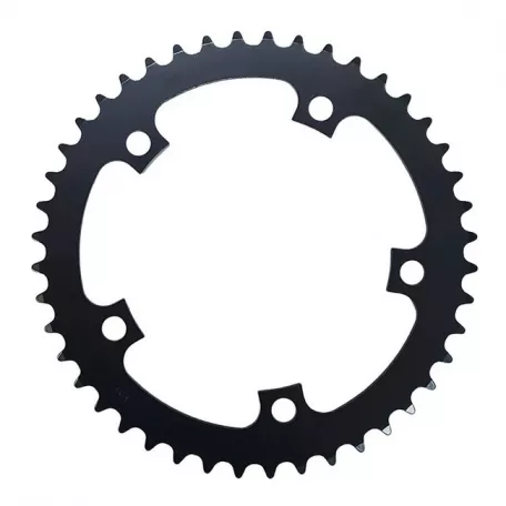 Звезда передняя 44Т, PCD 130 мм, черная, сталь