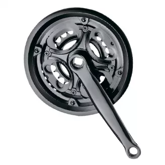 Шатуны NECO NSS-3013, 24/34/42T, сталь, 170мм, чёрный