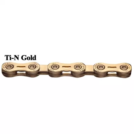 Цепь 10 скоростей, YBN SLA-H10, Ti-N Gold, 118 звеньев