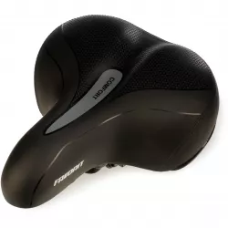 Седло SD-68AZ39-01, комфорт, 250x210 мм, чёрное