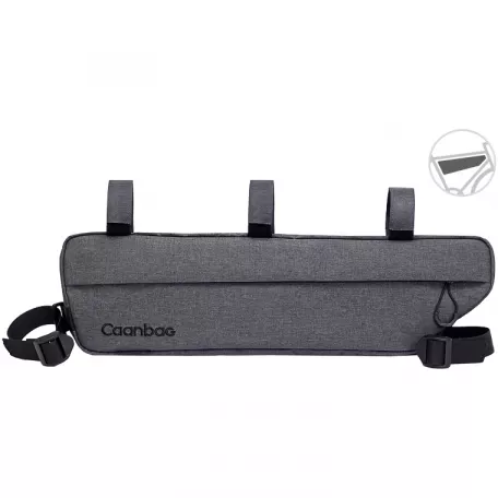 Сумка под раму CAANBAG, XL, цвет темно-серый