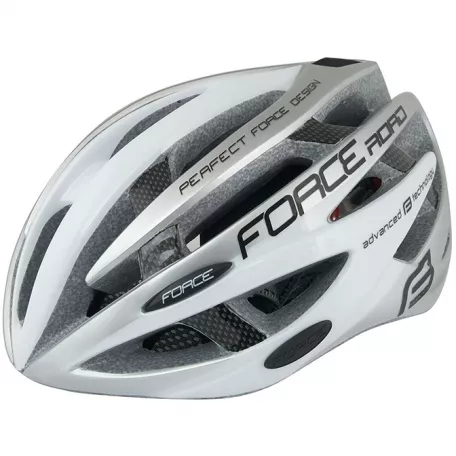 Шлем, FORCE ROAD, L - XL, цвет белый, серый