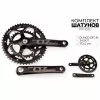 Шатуны PROWHEEL OUNCE-521C-N, 34/50T, 172.5 мм, черные